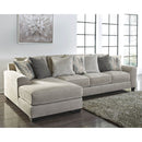 Ardsley - Pewter - Left Arm Facing Chaise 2 Pc Sectional-Washburn's Home Furnishings