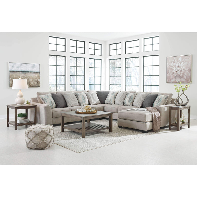 Ardsley - Pewter - Left Arm Facing Loveseat 5 Pc Sectional-Washburn's Home Furnishings