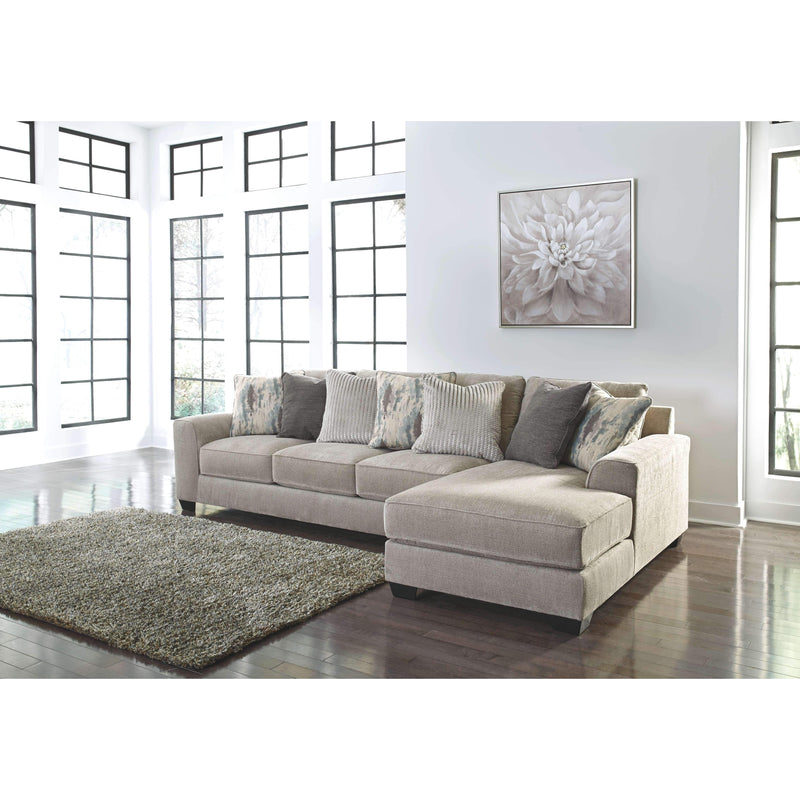 Ardsley - Pewter - Left Arm Facing Sofa 2 Pc Sectional-Washburn's Home Furnishings