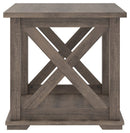 Arlenbry - Gray - Square End Table-Washburn's Home Furnishings