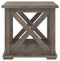 Arlenbry - Gray - Square End Table-Washburn's Home Furnishings