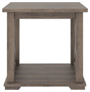 Arlenbry - Gray - Square End Table-Washburn's Home Furnishings