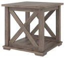 Arlenbry - Gray - Square End Table-Washburn's Home Furnishings