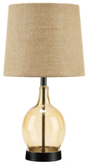 Arlomore - Amber - Glass Table Lamp (1/cn)-Washburn's Home Furnishings