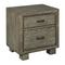 Arnett - Gray - Two Drawer Night Stand-Washburn's Home Furnishings