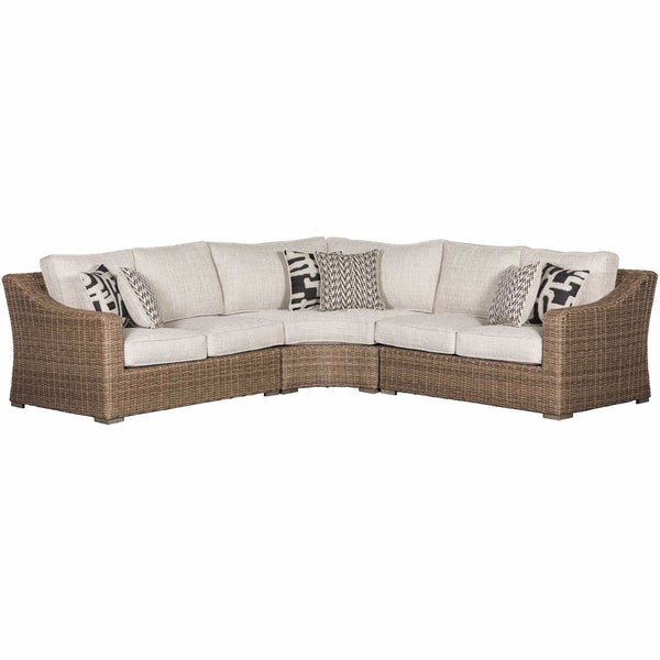 Ashley Beachcroft Sectional in Beige-Washburn's Home Furnishings