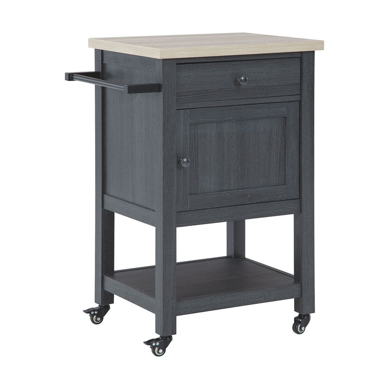 Boderidge - Black - Bar Cart-Washburn's Home Furnishings