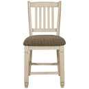 Ashley Bolanburg - Two-tone - Upholstered Barstool-Washburn's Home Furnishings