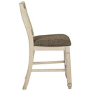 Ashley Bolanburg - Two-tone - Upholstered Barstool-Washburn's Home Furnishings