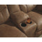 Boxberg - Light Brown - Dbl Rec Pwr Loveseat W/console-Washburn's Home Furnishings