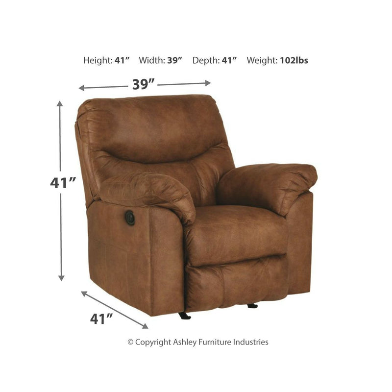 Ashley Boxberg - Light Brown - Power Rocker Recliner-Washburn's Home Furnishings