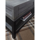 Caitbrook - Gray/Black - LIFT TOP COCKTAIL TABLE-Washburn's Home Furnishings