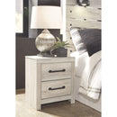 Cambeck - Whitewash - Two Drawer Night Stand-Washburn's Home Furnishings