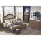 Charmond - Brown - King Upholstered Sleigh Bed-Washburn's Home Furnishings