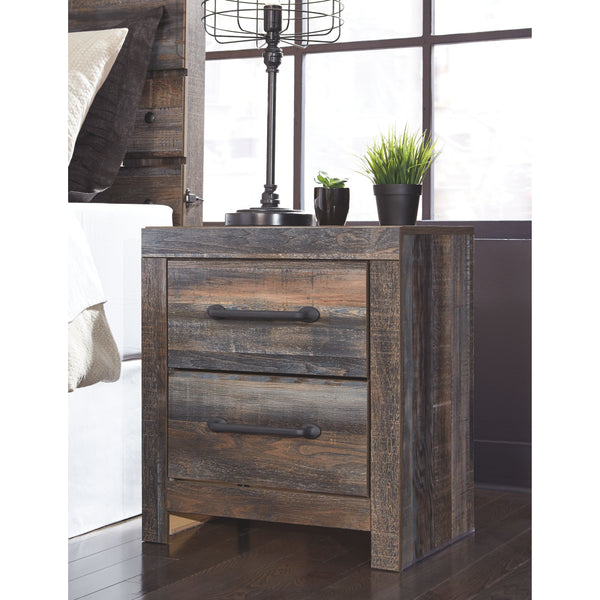 Drystan - Multi - Two Drawer Night Stand-Washburn's Home Furnishings