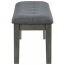 Ashley Hallanden 50" Upholstered Dining Bench in Two-Tone Gray-Washburn's Home Furnishings