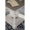 Havalance - Gray/White - Rectangular End Table-Washburn's Home Furnishings