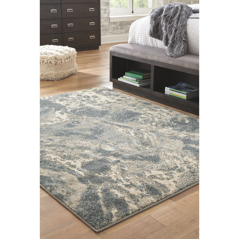 Jyoti - Blue/Gray/Tan - Medium Rug-Washburn's Home Furnishings