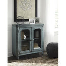 Ashley Mirimyn Accent Cabinet in Antique Teal-Washburn's Home Furnishings