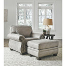 Ashley Olsberg Steel - Chair & Ottoman-Washburn's Home Furnishings