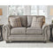 Ashley Olsberg - Steel - Loveseat-Washburn's Home Furnishings