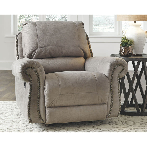 Ashley Olsberg - Steel - Rocker Recliner-Washburn's Home Furnishings