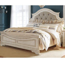 Ashley Realyn - Chipped White - Panel Bedframe in Queen-Washburn's Home Furnishings