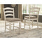 Ashley Realyn - Chipped White - Upholstered Barstool-Washburn's Home Furnishings