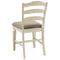 Ashley Realyn - Chipped White - Upholstered Barstool-Washburn's Home Furnishings