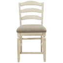 Ashley Realyn - Chipped White - Upholstered Barstool-Washburn's Home Furnishings