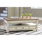 Realyn - White/Brown - Lift Top Cocktail Table-Washburn's Home Furnishings