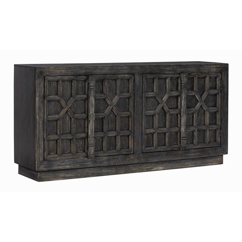 Ashley Roseworth Accent Cabinet in Distressed Black-Washburn's Home Furnishings