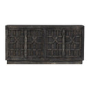 Ashley Roseworth Accent Cabinet in Distressed Black-Washburn's Home Furnishings