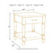 Shawnalore - Whitewash - Rectangular End Table-Washburn's Home Furnishings