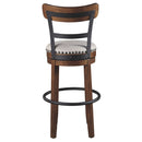 Ashley Valebeck - Brown - UPH Swivel Bar Height Barstool (1/CN)-Washburn's Home Furnishings