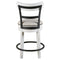 Ashley Valebeck - White - Upholstered Swivel Barstool-Washburn's Home Furnishings