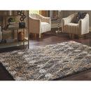 Vinmore - Tan/Gray/White - Medium Rug-Washburn's Home Furnishings