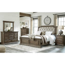 Ashley Wyndahl Upholstered Panel Bed w/2 Panel Footboard in King-Washburn's Home Furnishings