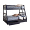 Ashton - Twin Over Full 2-drawer Bunk Bed - Navy Blue-Washburn's Home Furnishings