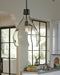 Avalbane - Clear/gray - Glass Pendant Light (1/cn)-Washburn's Home Furnishings