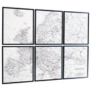 Avanworth - Black/white - Wall Art Set (6/cn)-Washburn's Home Furnishings