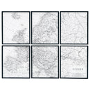 Avanworth - Black/white - Wall Art Set (6/cn)-Washburn's Home Furnishings