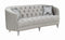 Avonlea - Sloped Arm Tufted Sofa - Light Grey-Washburn's Home Furnishings