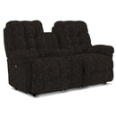 BEST ROCKING CONSOLE LOVESEAT in STEEL-Washburn's Home Furnishings