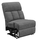 Bahrain - Armless Power Recliner - Gray-Washburn's Home Furnishings