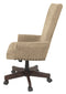 Baldridge - Light Brown - Uph Swivel Desk Chair-Washburn's Home Furnishings