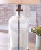 Bandile - Clear/bronze Finish - Glass Table Lamp (1/cn)-Washburn's Home Furnishings