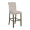 Bar Stool - 44.5 - Fabric And Wood - Beige-Washburn's Home Furnishings