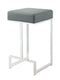 Bar Stools: Metal Fixed Height - Counter Height Stool - Grey-Washburn's Home Furnishings