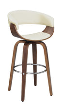 Bar Stools: Wood Swivel Bar Stool - Beige-Washburn's Home Furnishings